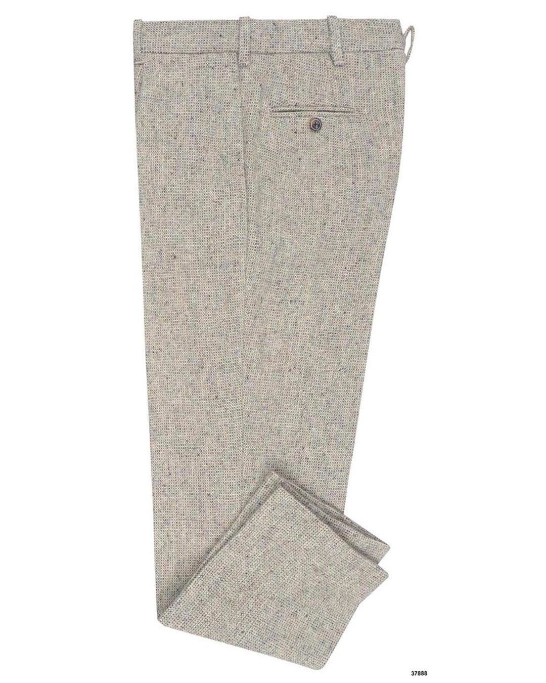 Molloy Plain Donegal Tweed Pants - Opal