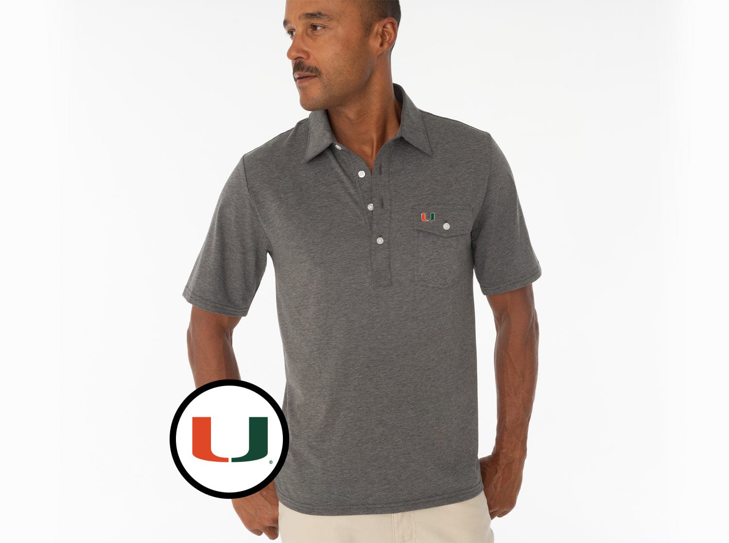 Miami - Coach's Players Shirt - U - Heather Grey