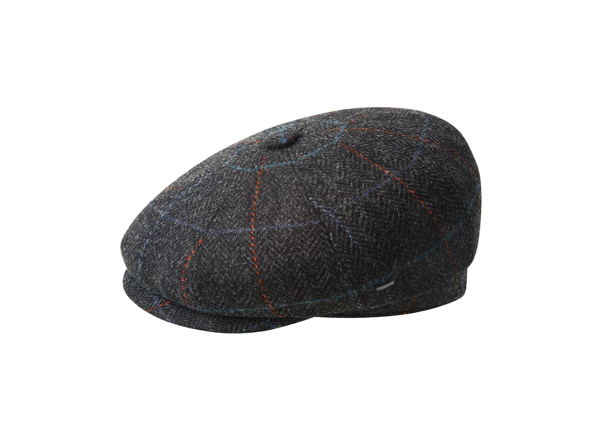 Wool-Blend Herringbone Convertible Earflaps 8/4 Cap Newsboy