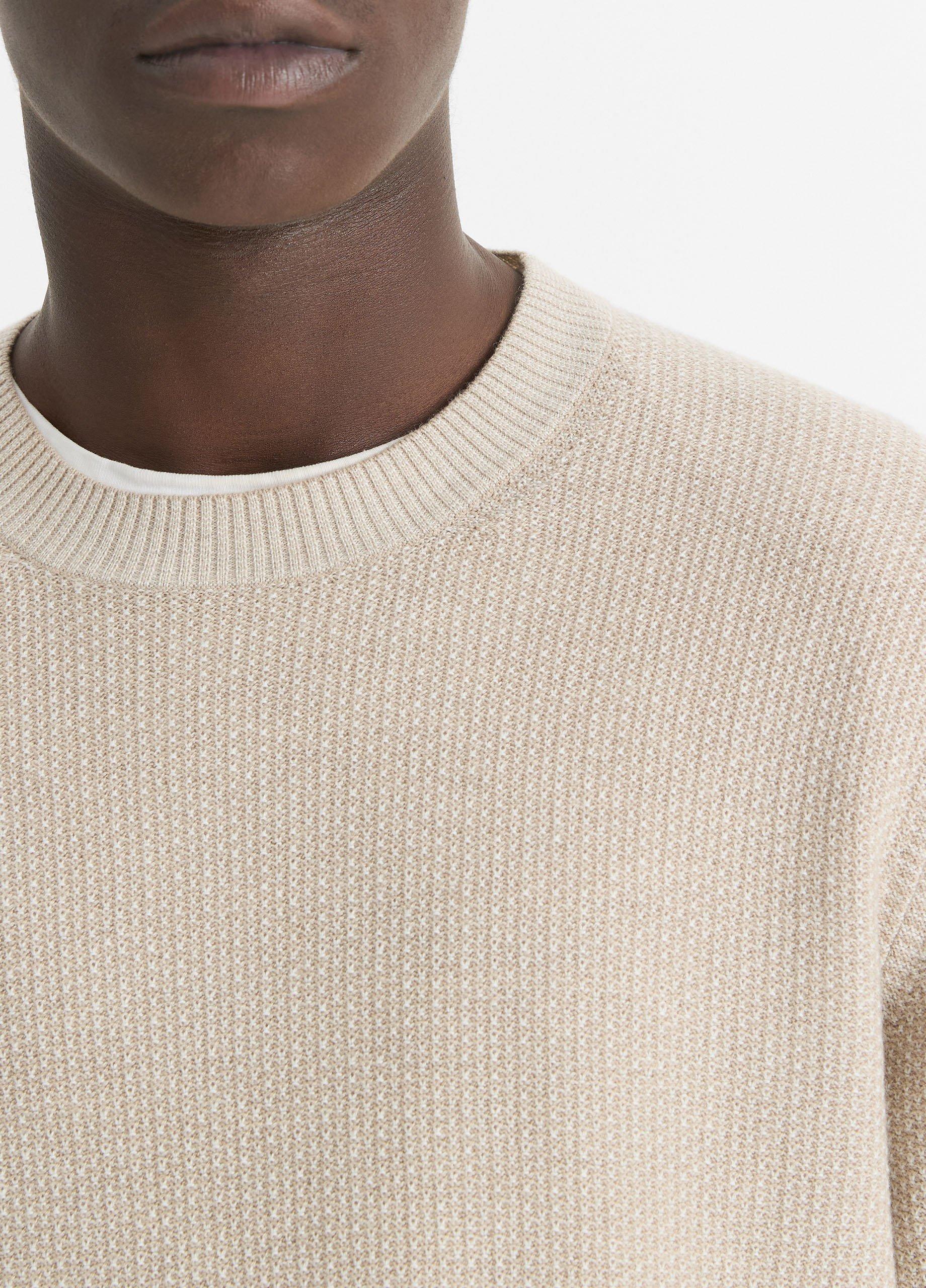 Geo-Jacquard Wool-Blend Crew Neck Sweater, image 3 of 5
