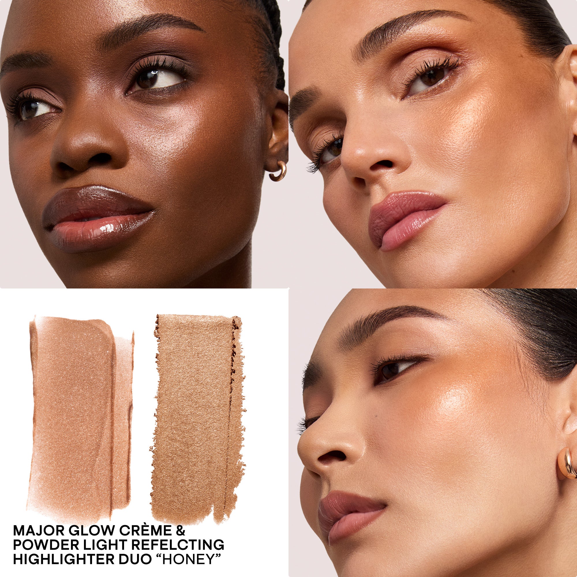 Major Glow Crème & Powder Light Reflecting Translucent Highlighter Duo, image 3 of 45