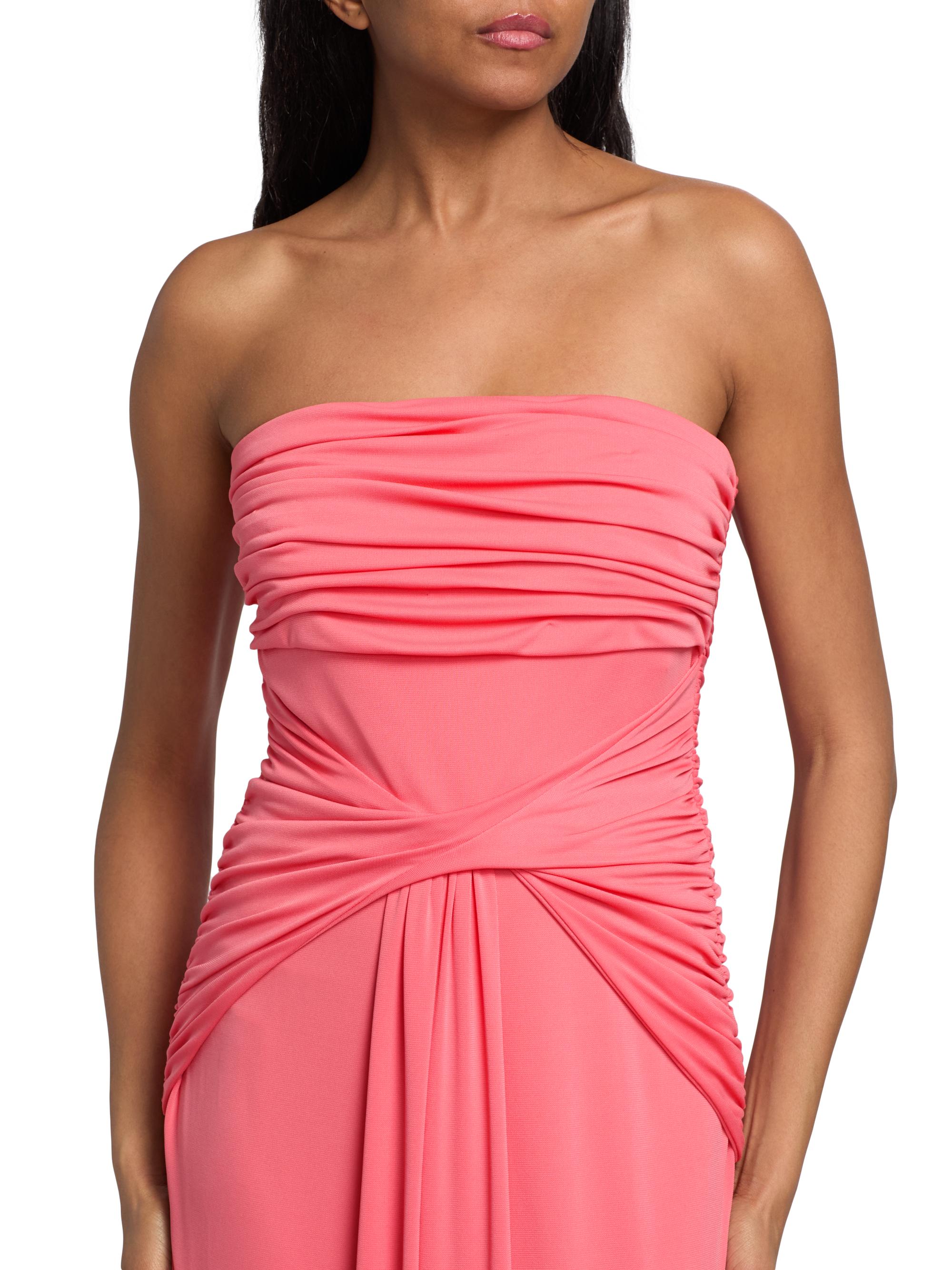 Olena Strapless Draped Gown, image 4 of 8