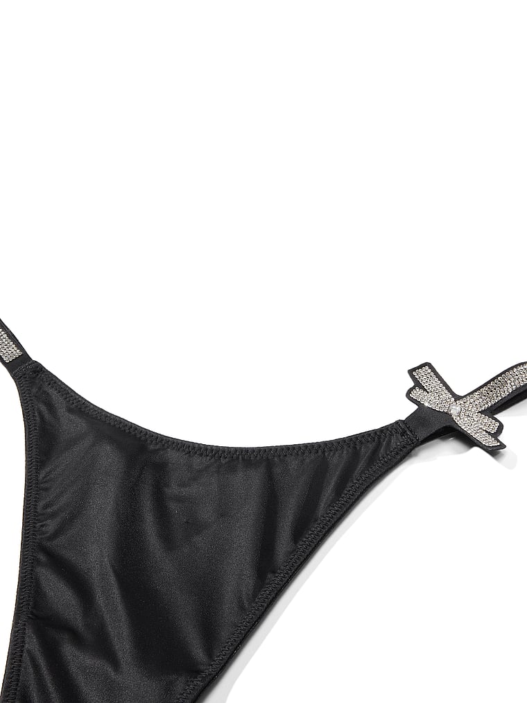 Shine Bow Thong Panty, image 3 of 6