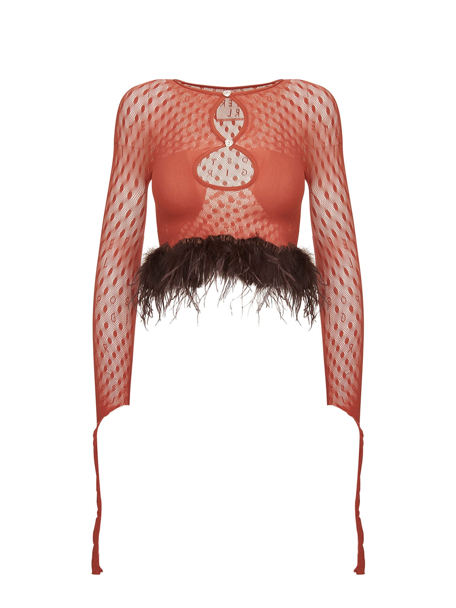 Feather Mira Top Burnt Henna