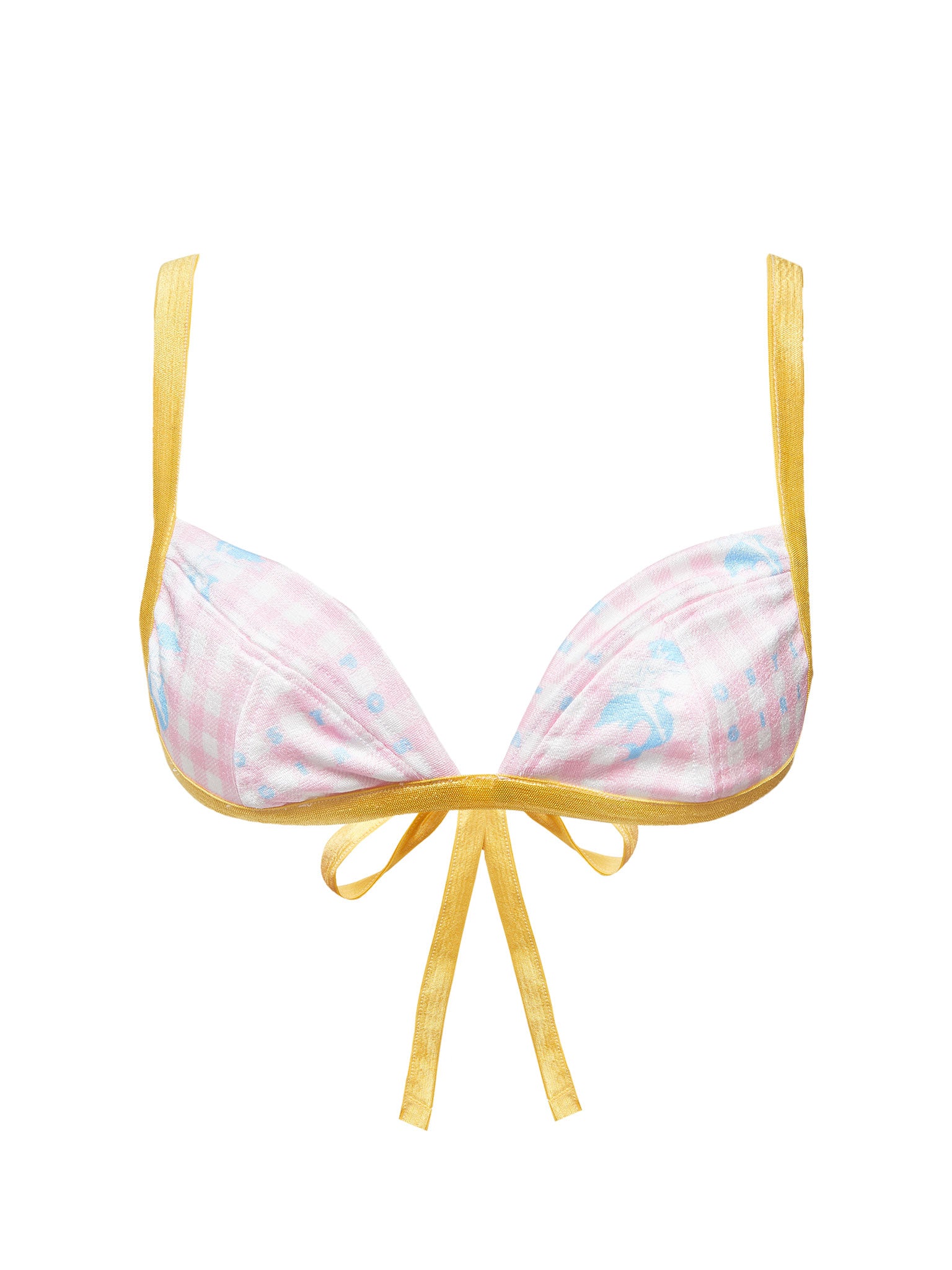 Denise Bikini Top Pink Gingham
