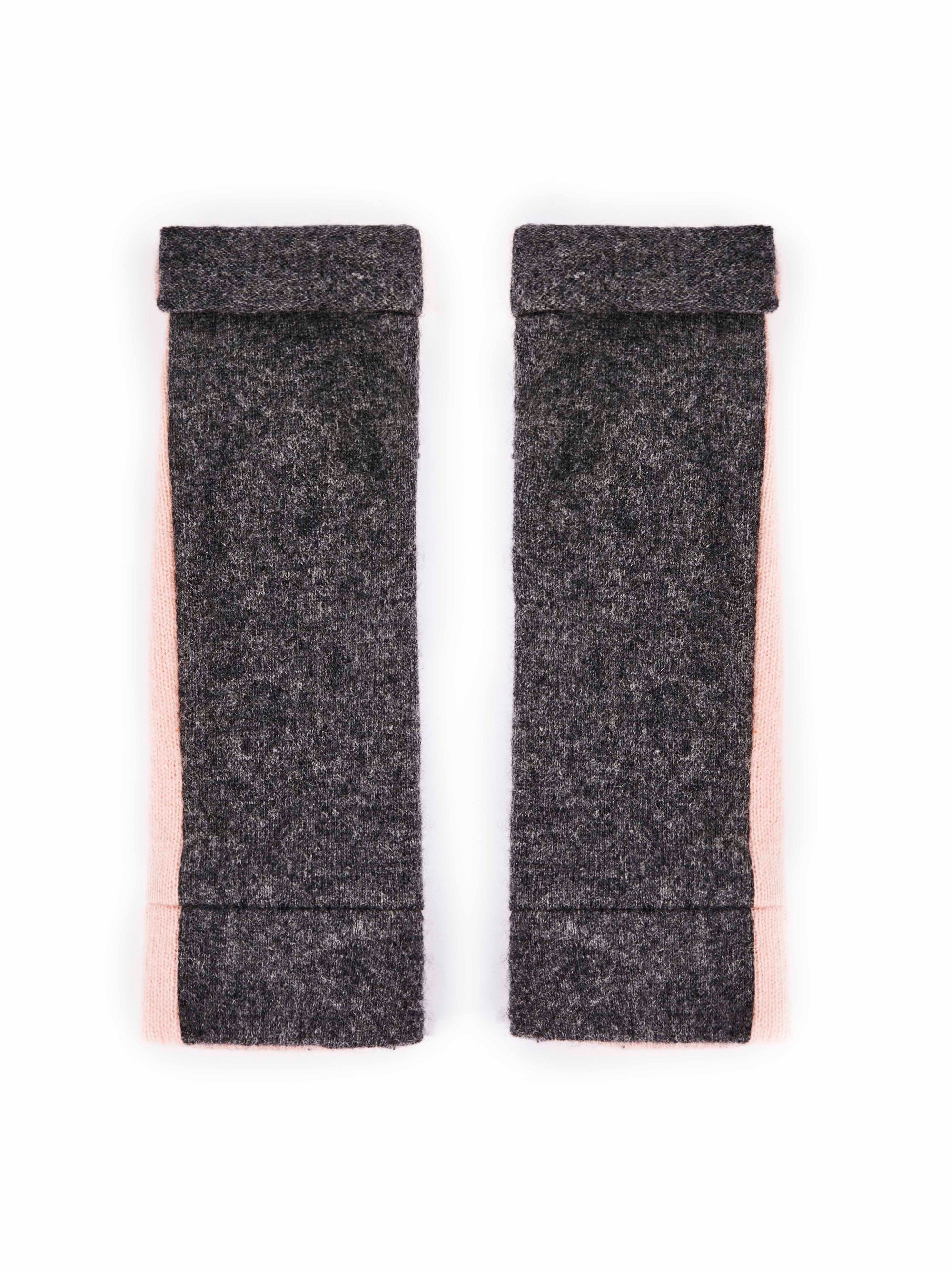 Cashmere Half & Half Fingerless Gloves