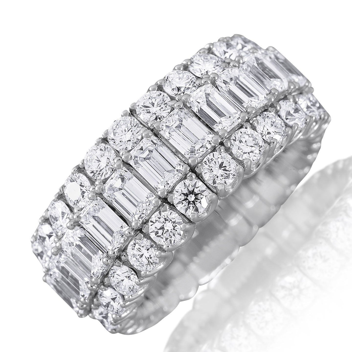 Picchiotti Xpandable™ Diamond Eternity Ring in 18K White Gold