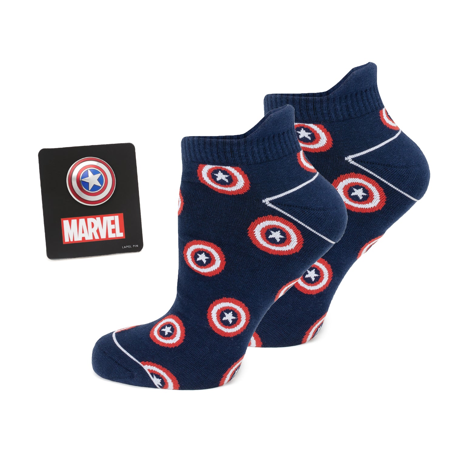 Marvel Captain America Navy Ankle Sock Gift Set