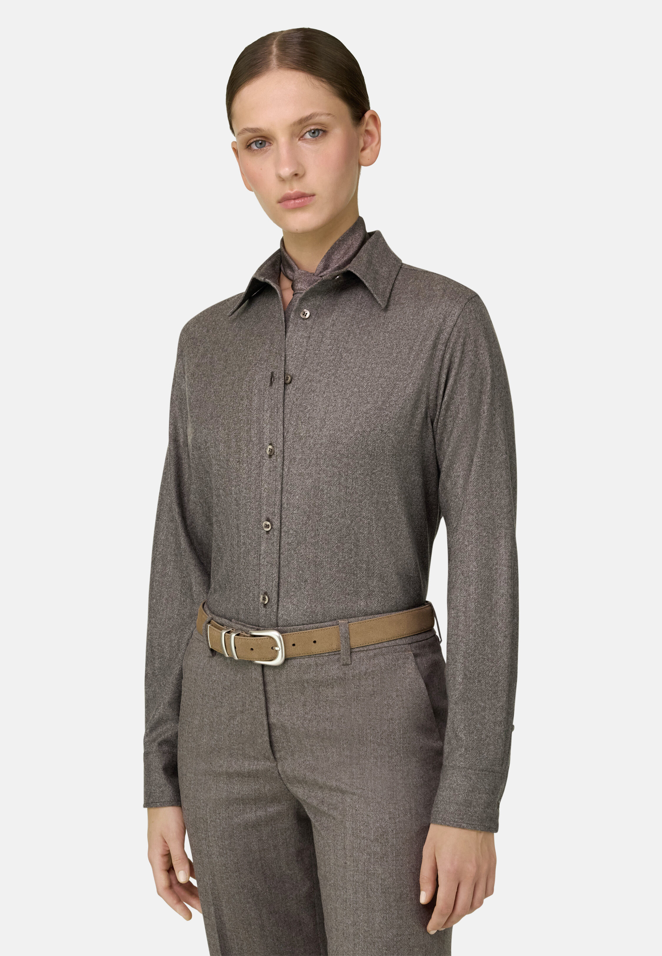 Shirt Herringbone Wool