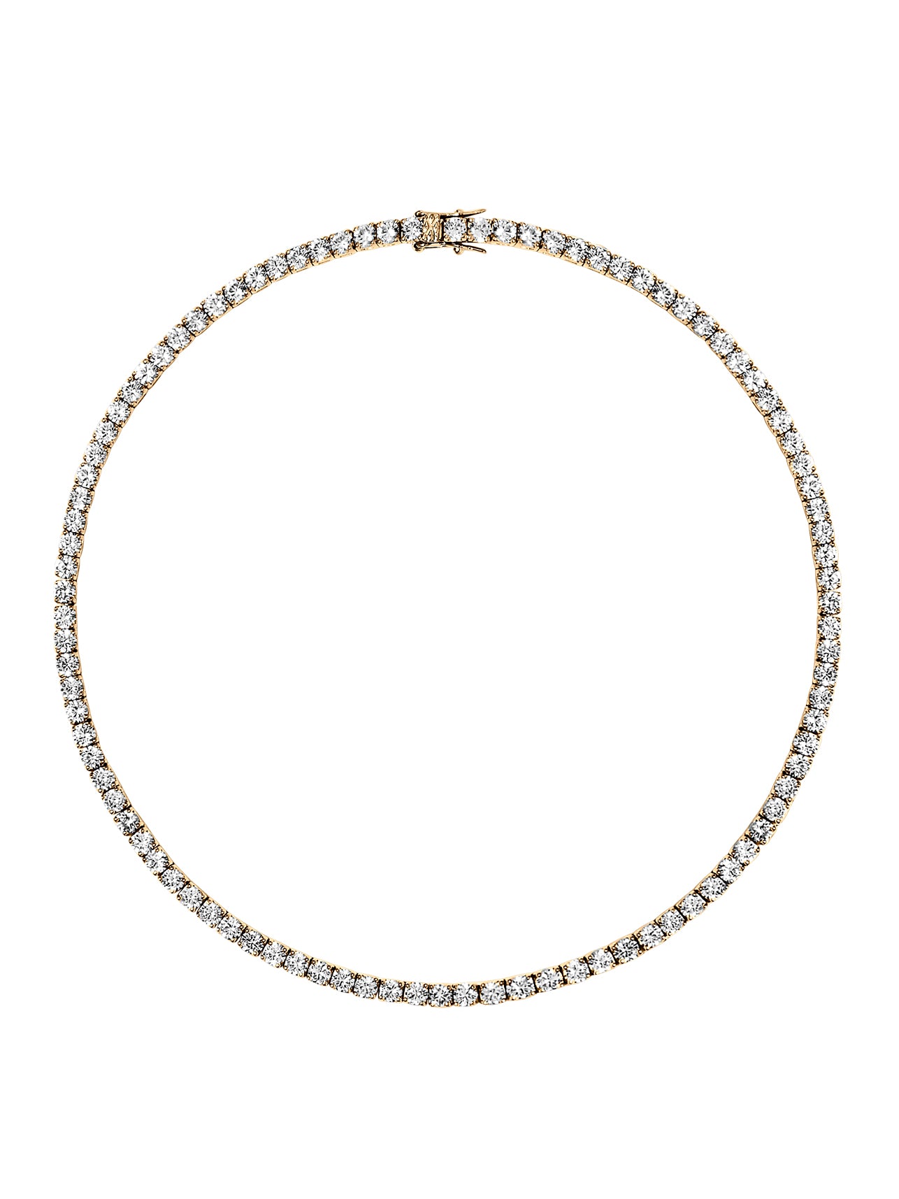 KATE RIVIÈRE NECKLACE IN 3.75MM LAB WHITE SAPPHIRE, image 8 of 12